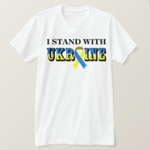 ESTOY DE PIE CON UCRANIA CON Camiseta Cinta DE Paz