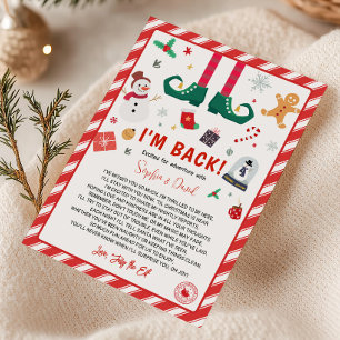 Estoy de vuelta Tarjeta de Llegada de Navidad del 