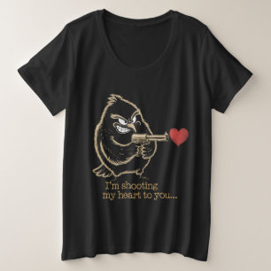 Estoy disparando al corazón - Minimalista camiseta