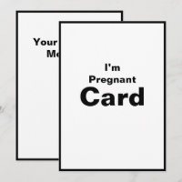 Estoy embarazada bebé bebé bebé tarjeta de bebé