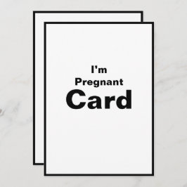 Estoy embarazada bebé bebé bebé tarjeta de bebé