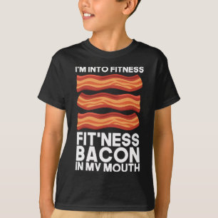 Estoy En Fitness Bacon En Mi Boca Camiseta Bbq Car