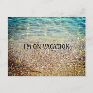 Estoy en la postal de la Invitación Vacation Beach