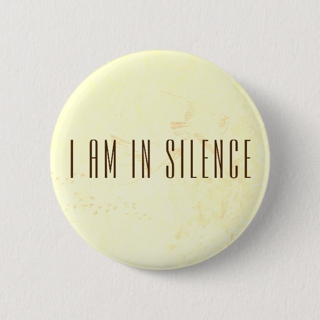 Estoy en Silencio botón de meditación para retirar (Anverso)