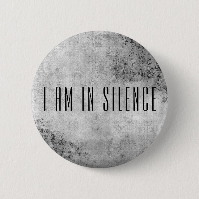Estoy en Silencio botón de meditación para retirar (Anverso)