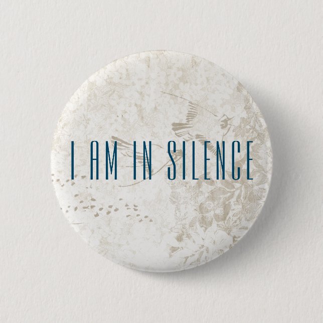 Estoy en Silencio botón de meditación para retirar (Anverso)