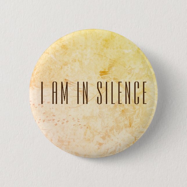 Estoy en Silencio botón de meditación para retirar (Anverso)