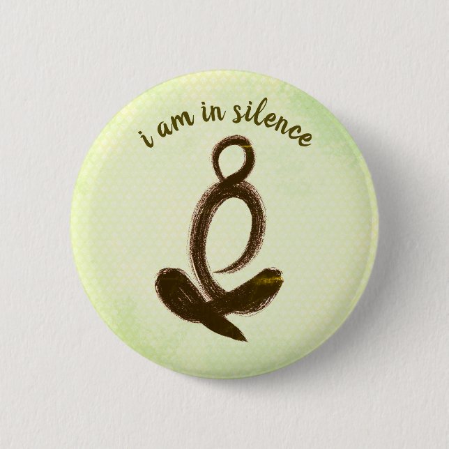 Estoy En Silencio Botón Meditación/Retirada (Anverso)