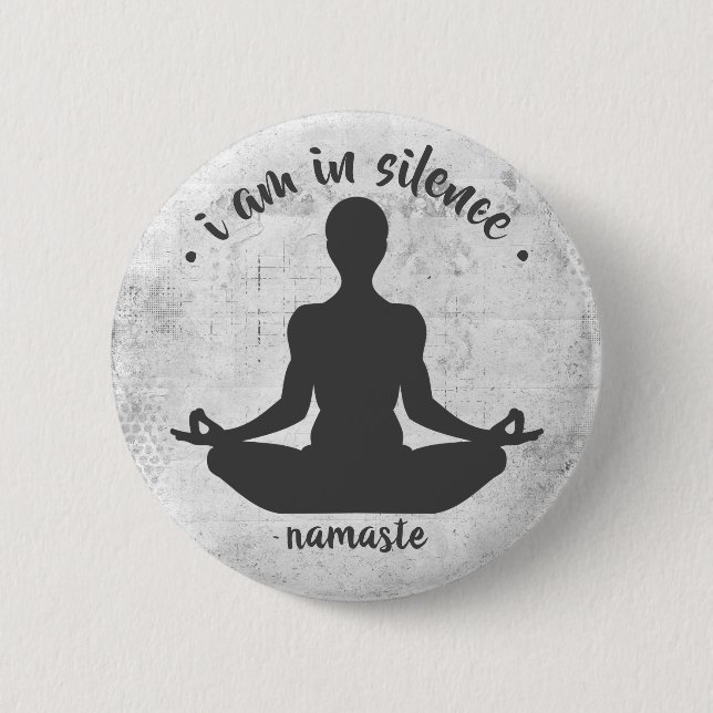 Estoy en Silencio botón Meditación/Retirada (Anverso)