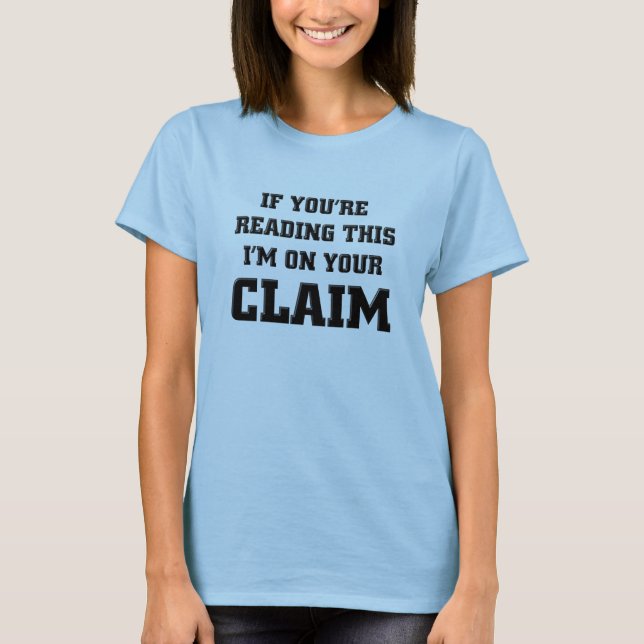 Estoy en sus camisetas divertidas de la toma (Anverso)