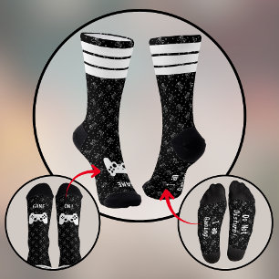 Estoy Jugando Calcetines De La Tripulación Negra