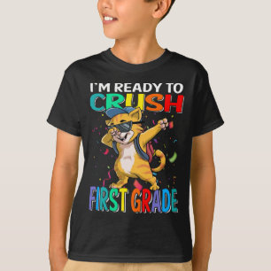 Estoy listo para aplastar la camiseta de gato de p