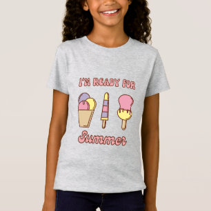 Estoy listo para camiseta divertida de helado de v