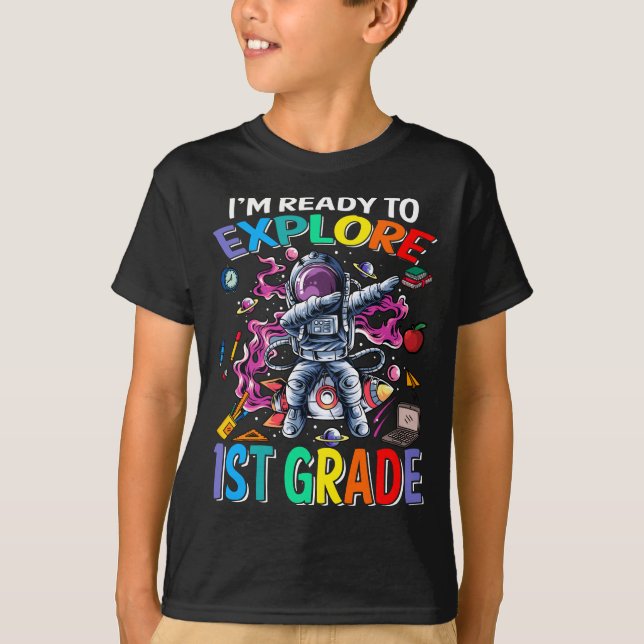 Estoy listo para explorar la camiseta de primer gr (Anverso)