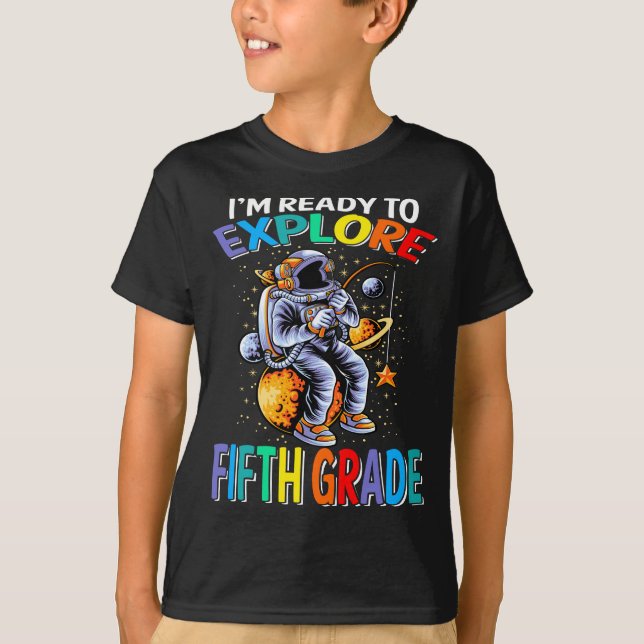 Estoy listo para explorar la camiseta de quinto gr (Anverso)