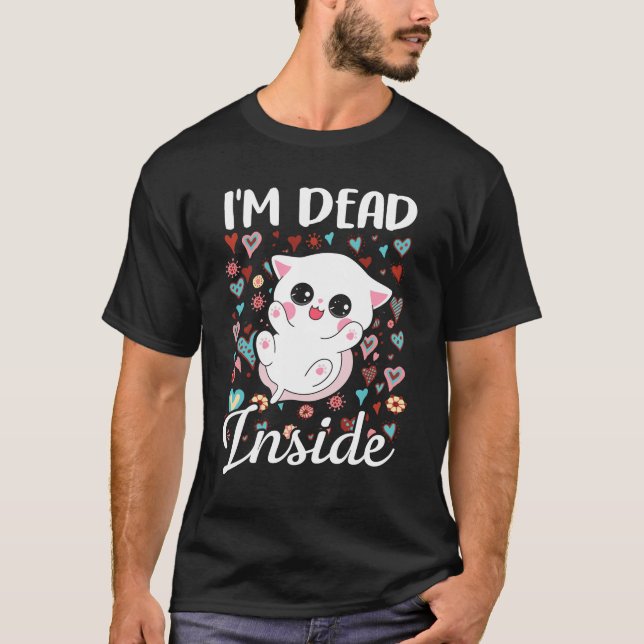 Estoy muerto dentro de la sarcástica camiseta de g (Anverso)