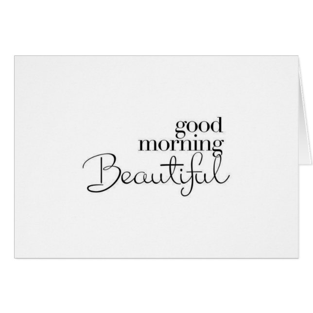 ESTOY MUY BUENA MAÑANA "HERMOSA" TARJETA DE AMOR (Anverso (Horizontal))