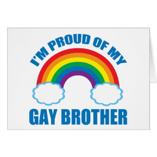 Estoy orgulloso de mi hermano gay LGBT salir con t