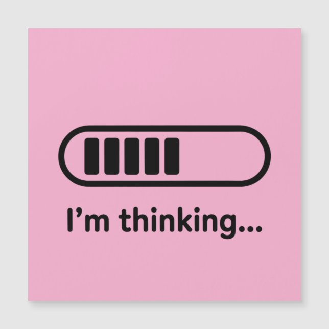 Estoy Pensando... Barra de Progreso Cargando Rosa  (Anverso)