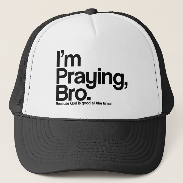 Estoy rezando Gorra cristiano hermano (Anverso)