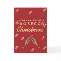 Estoy soñando con el navidad de un Prosecco