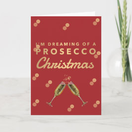 Estoy soñando con el navidad de un Prosecco