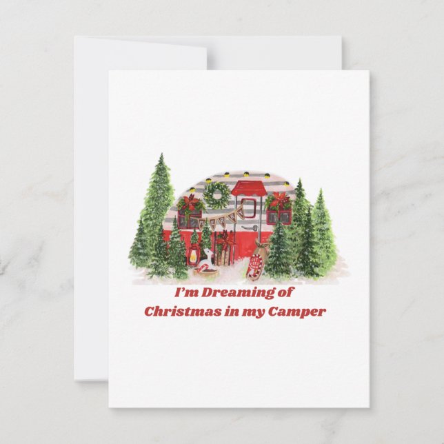Estoy soñando con la Navidad en mi autocaravana en (Anverso)