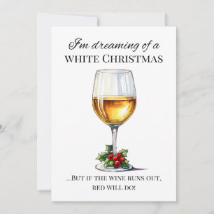 "Estoy soñando con una Navidad blanca.." Tarjeta N