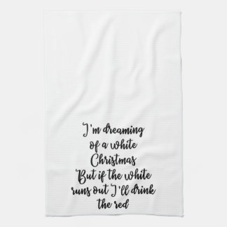Estoy soñando con una toalla del navidad blanco