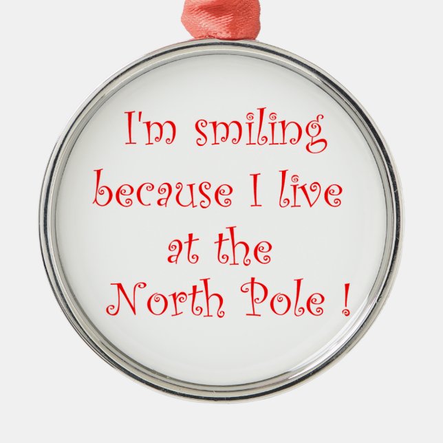 Estoy sonriendo porque es un ornamento redondo pre (Frente)