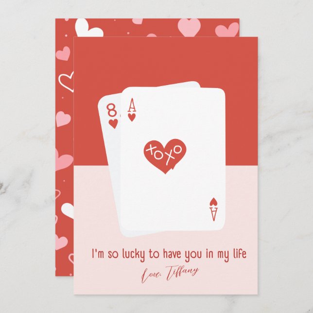 Estoy tan afortunado de tener tu tarjeta de vacaci (Anverso / Reverso)