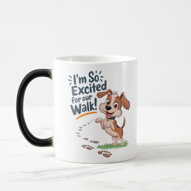 Estoy tan emocionado por nuestra taza de caminar (Izquierda)