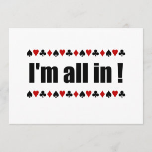 Estoy todo en invitación de póquer