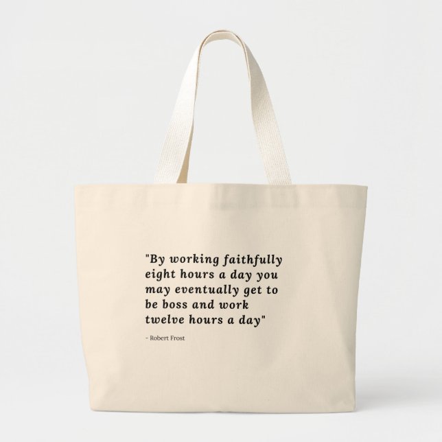 Estoy trabajando duro en la bolsa de la camiseta (Frente)