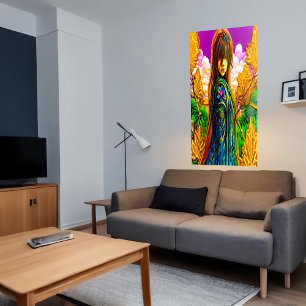 Estoy triste por el día   Poster de arte de IA