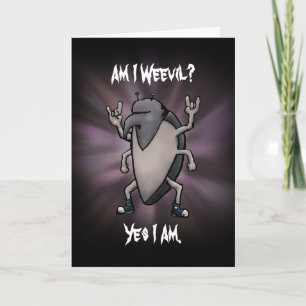 ¿Estoy Weevil Heavy Metalizado Blank Tarjeta Inter