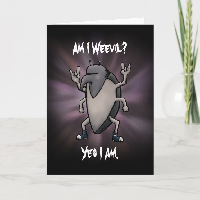 ¿Estoy Weevil Heavy Metalizado Blank Tarjeta Inter (Anverso)