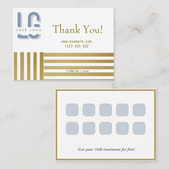 Estrategia de tarjeta de fidelidad para la retenci (Anverso / Reverso)