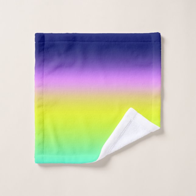 Estrecho de colores de primavera verde amarillo oc (Toallita)