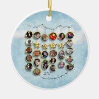Estrella 2012 del ornamento de la esperanza