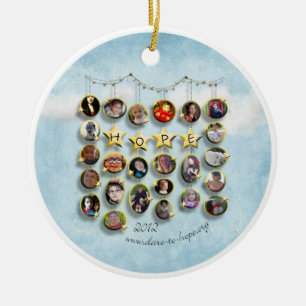 Estrella 2012 del ornamento de la esperanza