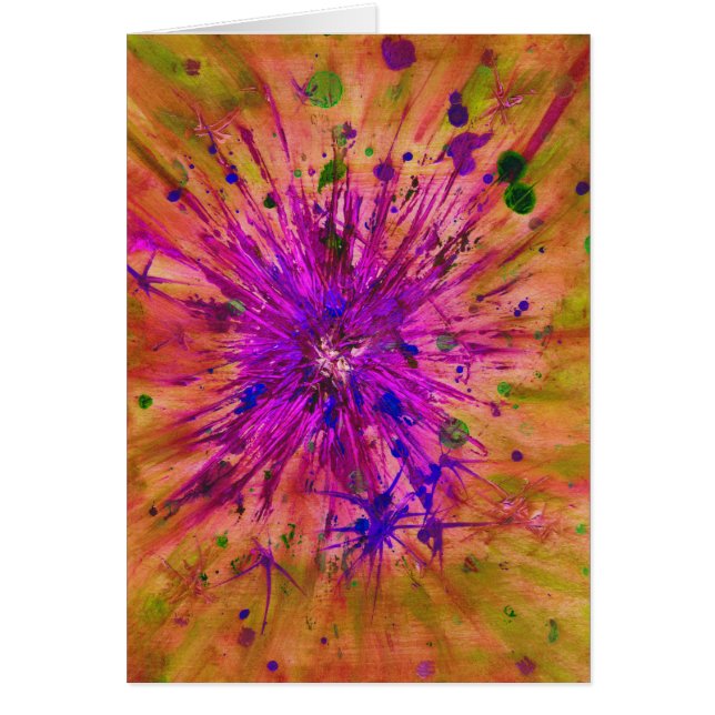 Estrella abstracta de Navidad acuarela (Frente)