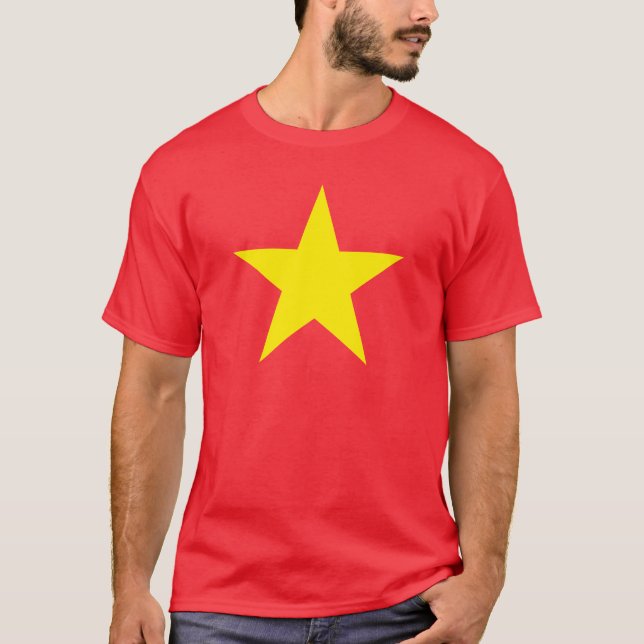 Estrella Amarilla / Vietnam - Camiseta Patriótica (Anverso)
