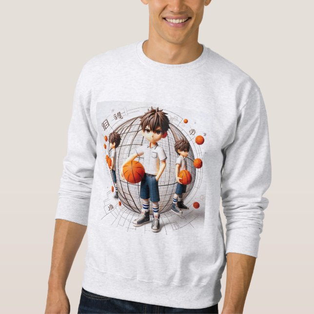 Estrella Anime Hoop - Sudadera de Baloncesto 3D (Anverso)