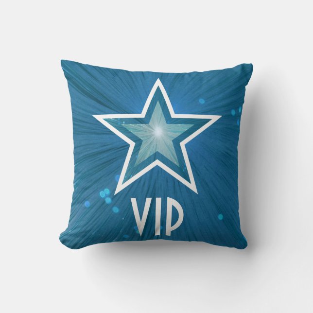 Estrella azul 'VIP' de la almohada de lanzamiento (Anverso)