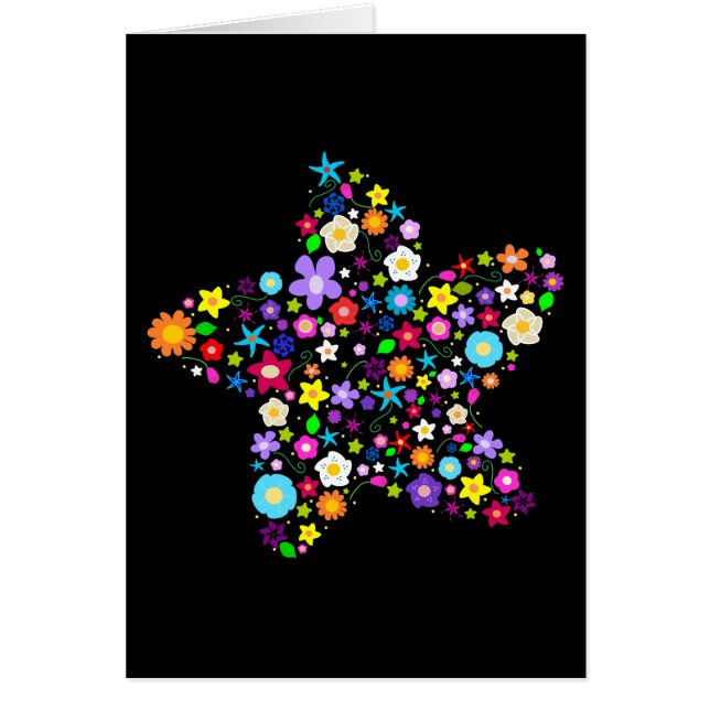 Estrella bonita de la flor (Frente)