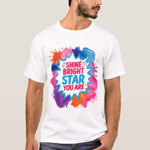 Estrella brillante brillante, eres camiseta