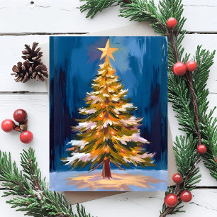 Estrella Brillante de Navidad Acuarela