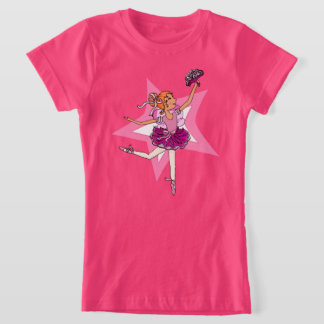 Estrella chica Ballerina rosa con camisa roja
