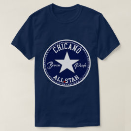 Estrella chicana all camiseta del Orgullo Marrón